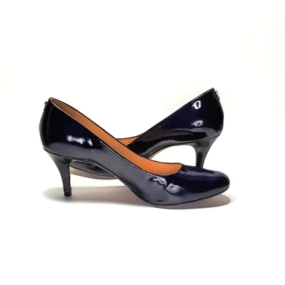 Antonio Melani Fallon Shoes Black Leather Heels Size 10 - Picture 7 of 14